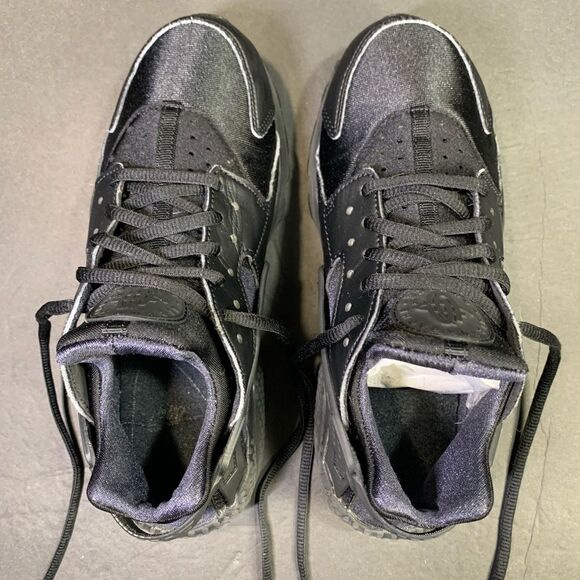 Nike Air Huarache Women's Sneakers Triple Black Shoe Size 6.5 - Picture 6 of 7